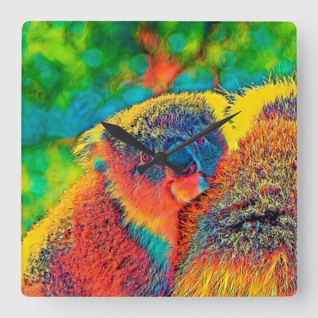 Reloj Cuadrado AnimalColor_Koala_001 (Anverso)