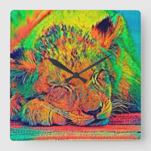 Reloj Cuadrado AnimalColor_Lion_002