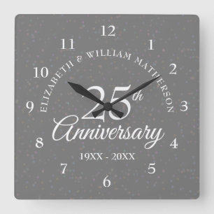Reloj Cuadrado Aniversario de plata 25 Aniversario Stardust