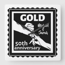 Aniversario del boda de Oro en la mano 50