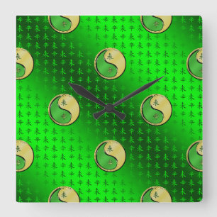 Reloj Cuadrado Año de la cabra Metalizado