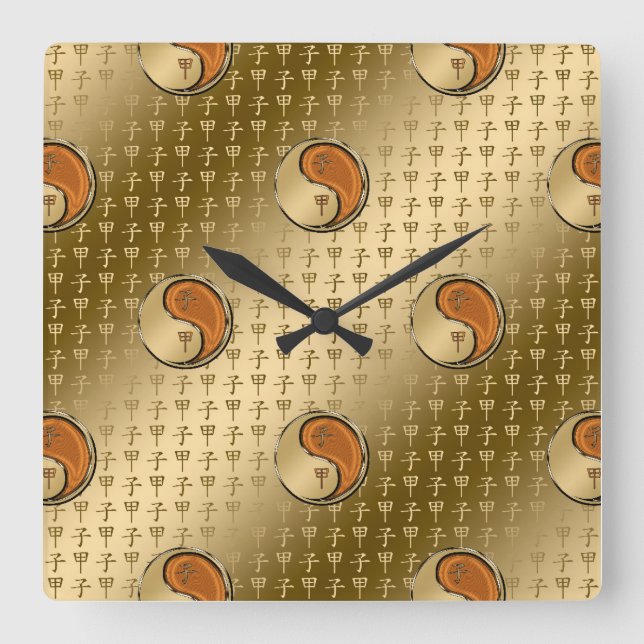 Reloj Cuadrado Año de la Rata de Madera (Anverso)