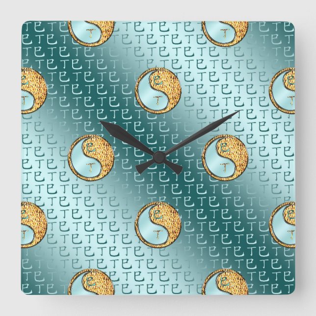 Reloj Cuadrado Año de la Serpiente de Fuego (Anverso)
