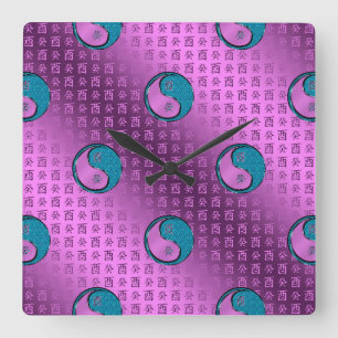 Reloj Cuadrado Año del gallo de agua