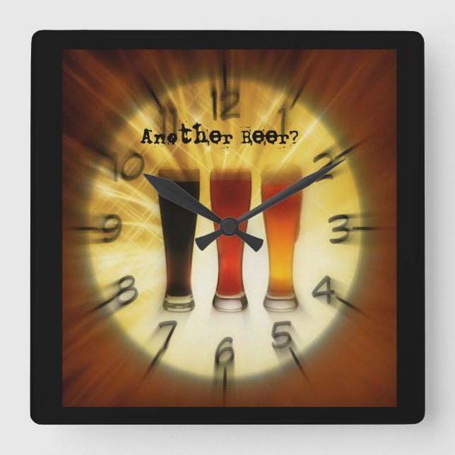 Reloj Cuadrado Another Beer (Anverso)