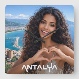 RELOJ CUADRADO ANTALYA - TURQUÍA