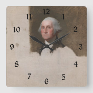Reloj Cuadrado Anthaeneum George Washington Primer Presidente de 