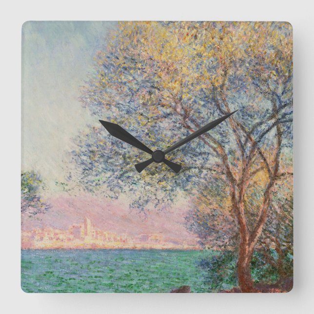 Reloj Cuadrado Antibes de la mañana (Anverso)