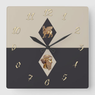 Reloj Cuadrado Antigua Asiria