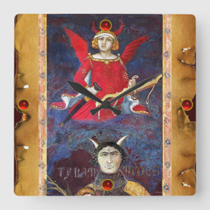 RELOJ CUADRADO ANTIGUA RENACIMIENTO TAROTS 15 /EL DEMONIO