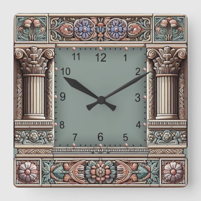 Reloj Cuadrado Antiguo (Anverso)