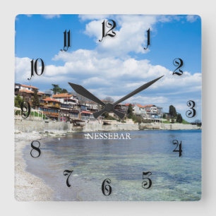 Reloj Cuadrado Antiguo Nessebar. Bulgaria