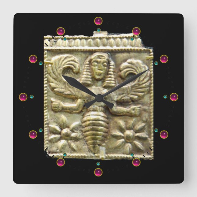 RELOJ CUADRADO ANTIQUE GREEK HONEY BEE GODDESS (Anverso)