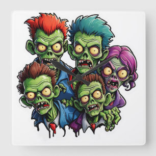 Reloj Cuadrado Apocalipsis zombie