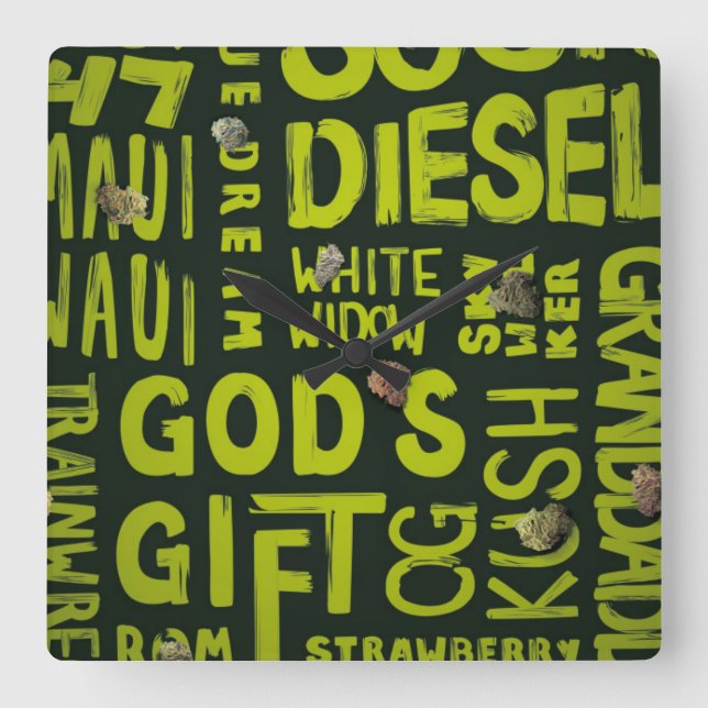 Reloj Cuadrado Apodos (Anverso)