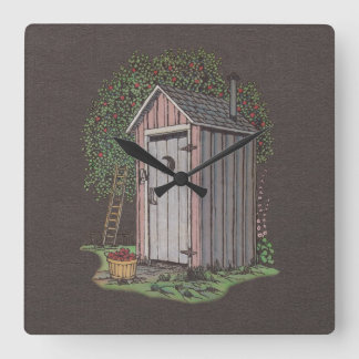 Reloj Cuadrado Apple Orchard Outhouse