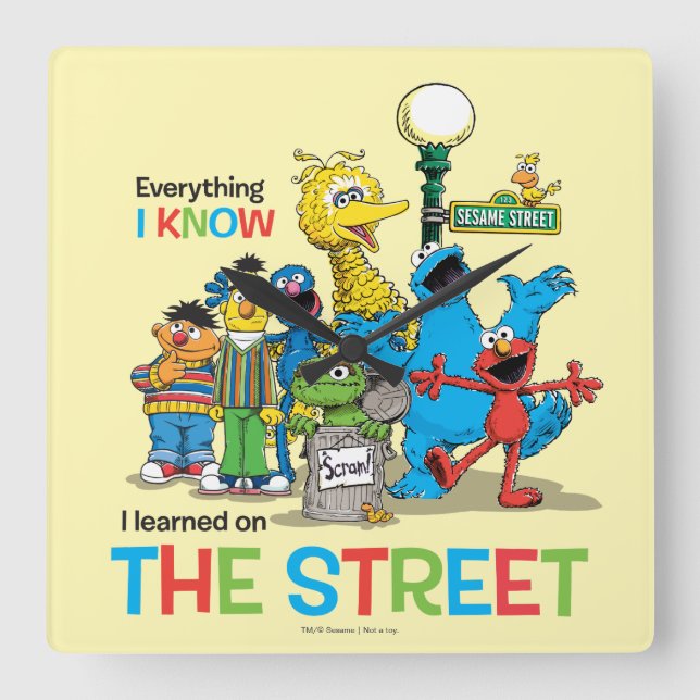 Reloj Cuadrado Aprendí en la CALLE (Anverso)