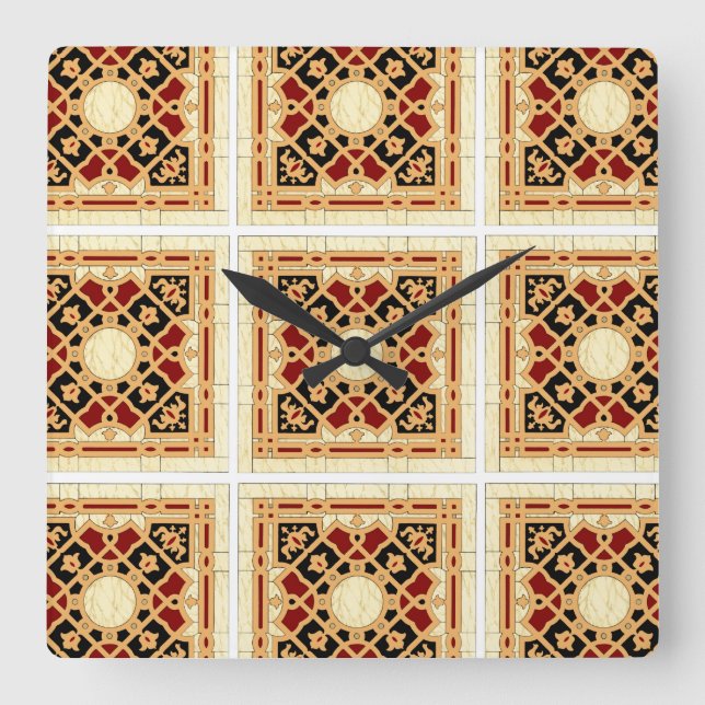 Reloj Cuadrado Arabic Design #9 at Emporio Moffa (Anverso)