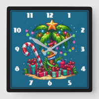 Árbol de palmas de Navidades tropicales