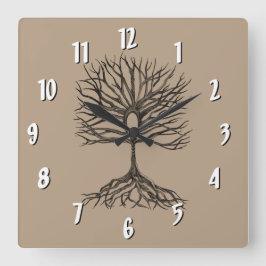 Reloj Cuadrado Árbol de vida de Ankh