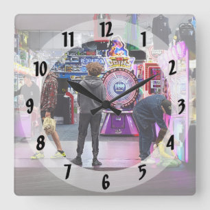 Reloj Cuadrado Arcade del paseo marítimo de Wildwood NJ