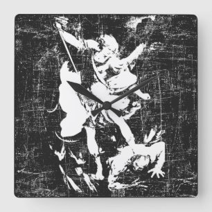 Reloj Cuadrado Archangel Michael Two-Tone 