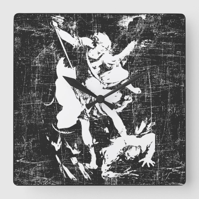 Reloj Cuadrado Archangel Michael Two-Tone  (Anverso)