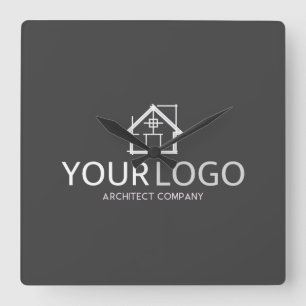 Reloj Cuadrado Architect Company Startup Business Brand Logo