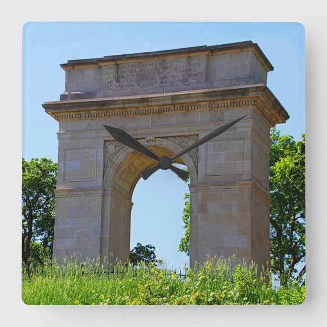 Reloj Cuadrado Arco conmemorativo de la Primera Guerra Mundial de (Anverso)