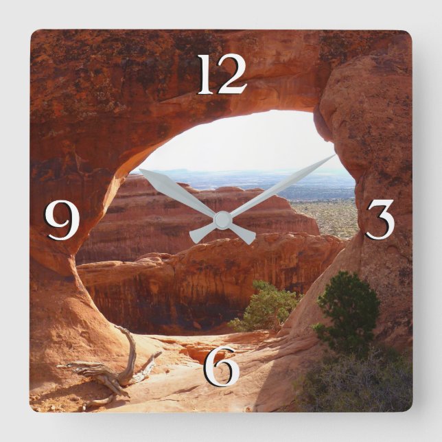 Reloj Cuadrado Arco de Partición en el Parque Nacional de Arches (Anverso)