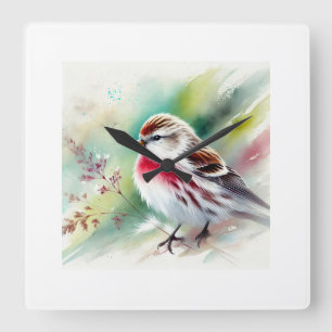 Reloj Cuadrado Arctic Redpoll 290924AREF138 - Watercolor