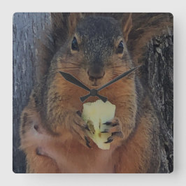 Reloj Cuadrado Ardilla