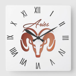 Reloj Cuadrado Aries el Ram Zodiac