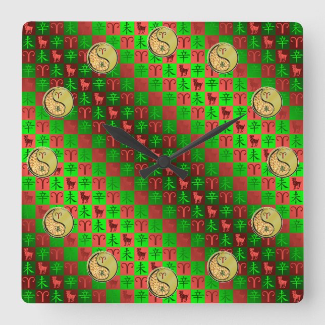 Reloj Cuadrado Aries & Metal Goat (Anverso)