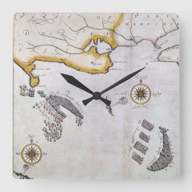 RELOJ CUADRADO ARMADA ESPAÑOLA, 1588 2 (Anverso)