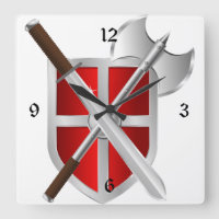 Armas cruzadas en escudo