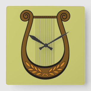 Reloj Cuadrado Arpa irlandesa