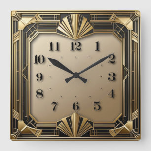 Reloj Cuadrado Art Deco