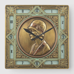 Reloj Cuadrado Art Deco 