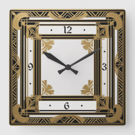Reloj Cuadrado Art Deco