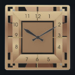 Reloj Cuadrado Art Deco<br><div class="desc">Gran diseño de reloj. Te encantará como a otros. Tenga la libertad de usar este diseño para otro producto que desee o para el personalizar y agregue su texto. Sígueme por más. Gracias. Que tengas un buen día.</div>