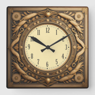 Reloj Cuadrado Art Deco