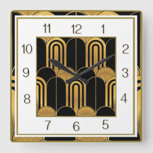 Reloj Cuadrado Art Deco