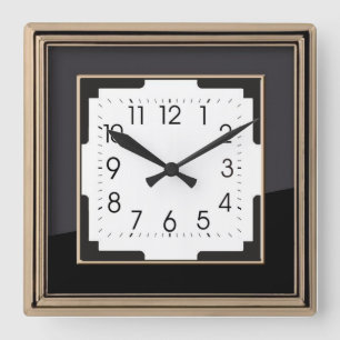Reloj Cuadrado Art Deco
