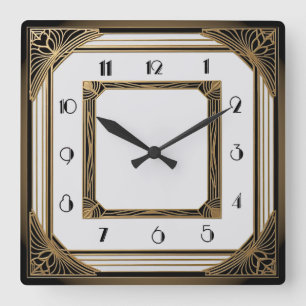 Reloj Cuadrado Art Deco