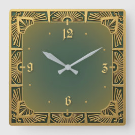 Reloj Cuadrado Art Deco
