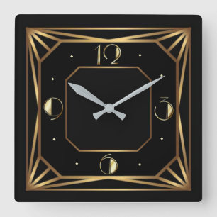 Reloj Cuadrado Art Deco