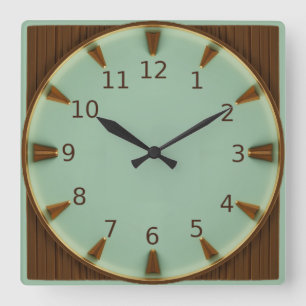 Reloj Cuadrado Art Deco
