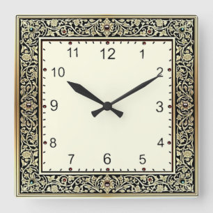 Reloj Cuadrado Art Deco
