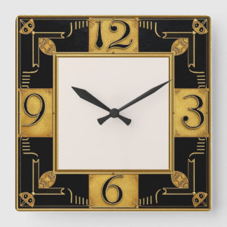 Reloj Cuadrado Art Deco